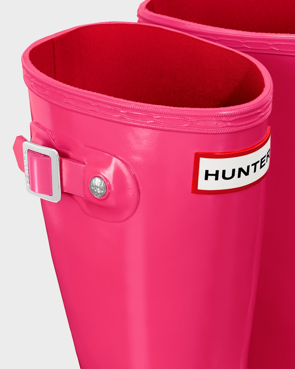 Botas De Agua Hunter Niños Original Big Gloss - Rosas Claro - Argentina 7562TRQJV